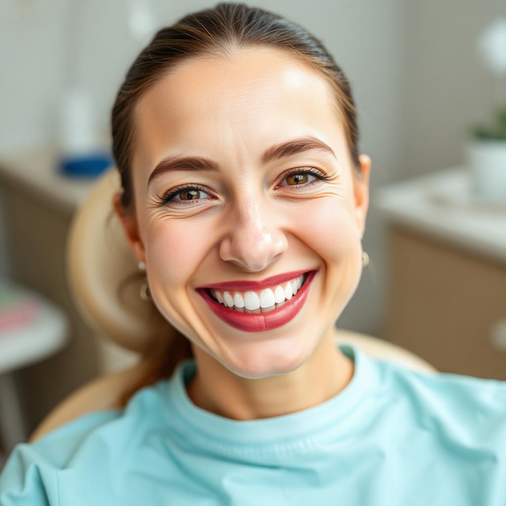 Smiling patient after treatment